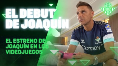 Joaquín jugando al FIFA por primera vez