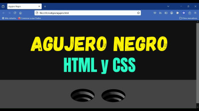 Crea un agujero negro en HTML y CSS - Web development