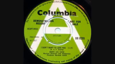 Barry Lee Show (1967) - I Don't Want To Love You